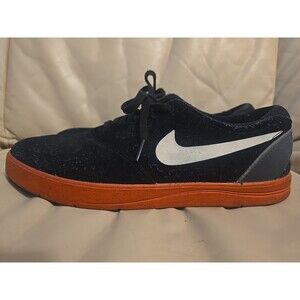 Nike SB Eric Koston 2 signature skate shoe Black White Red Swoosh, Men's 10